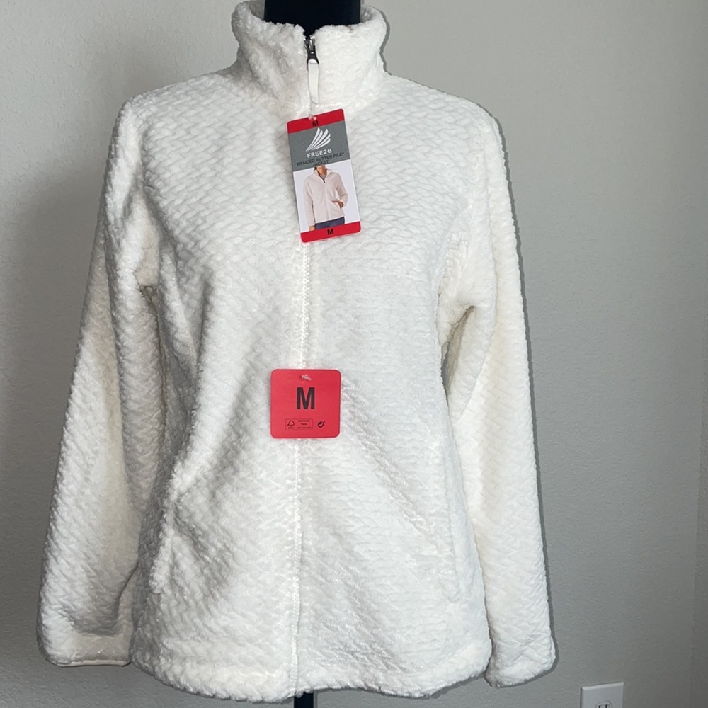 FREE 2 B Braided Butter Pile Jacket